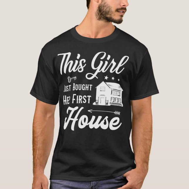 Camiseta Presente para as mulheres em casa Nova casa (Frente)