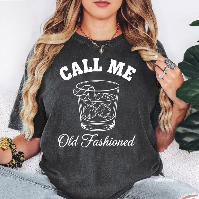 Camiseta Presente para Bebedor de Whisky à Moda Antiga (Criador carregado)
