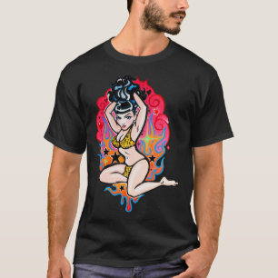 Camiseta Presente para Bettie Page V12 Poster Men T Shirt A