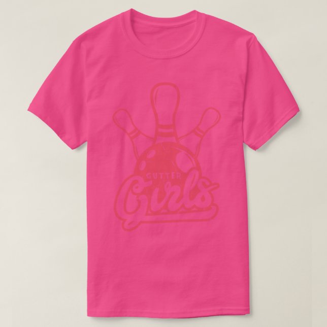 Camiseta Presente para Boliche das Garotas-Gutter (Frente do Design)