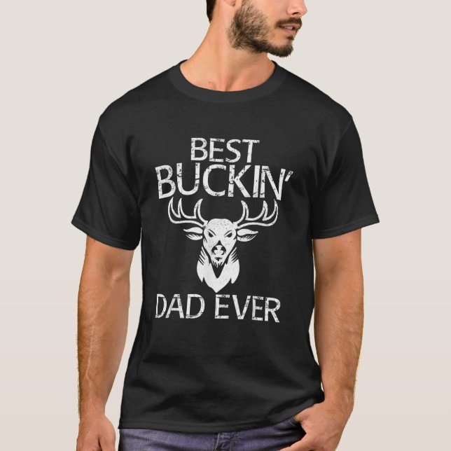 Camiseta Presente para caçadores de veados do melhor Pai de (Frente)