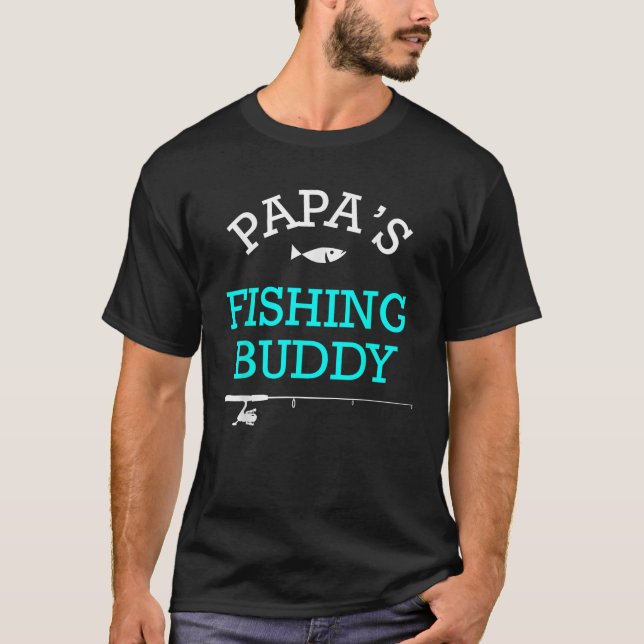 Camiseta Presente para Crianças Bonitas de Pesca de Papas (Frente)