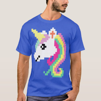 Camiseta Presente para crianças do Unicórnio de Pixel Retro