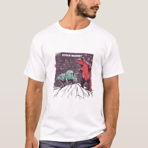 Camiseta Presente para Day Traders de Touro e Urso