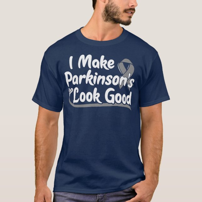 Camiseta Presente para Doentes com Doença de Parkinson Cinz (Frente)