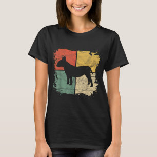 Camiseta Presente para Dono de Bull Terrier Retro Quadrado 