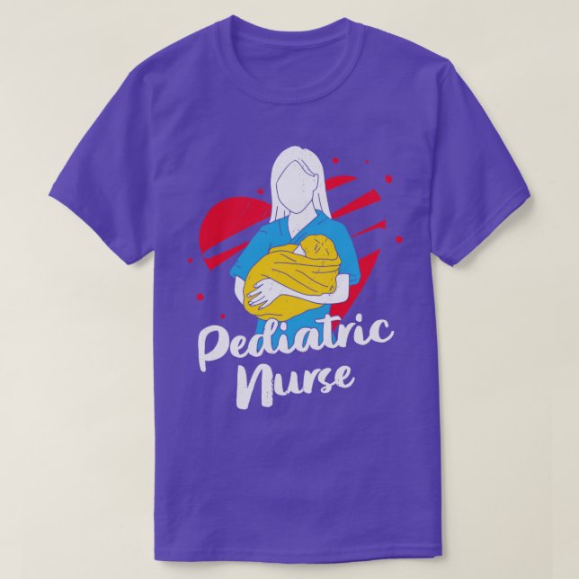 Camiseta Presente para Enfermeira Pediátrica Certificada (Frente do Design)