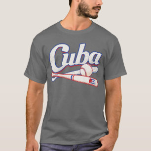 Camiseta Presente para fã de beisebol cubano Bandeira cuban