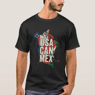 Camiseta Presente para Fã de Futebol EUA Can México América