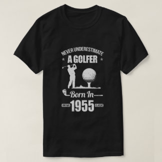 Camiseta Presente para Golfe de 65 anos Golfe 1955 65º Nasc