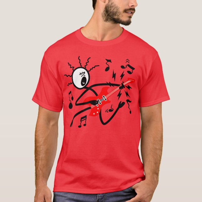 Camiseta Presente para guitarrista de Wild Rock (Frente)