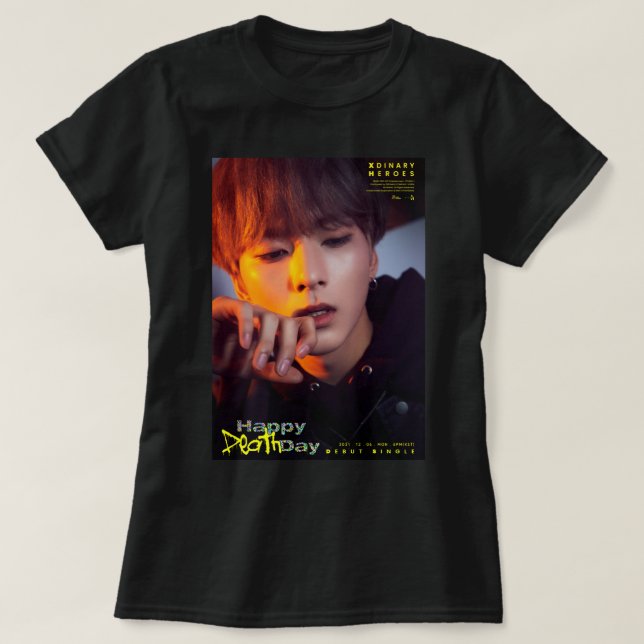 Camiseta Presente Para Homens Heróis Xdinários Ode Feliz Di (Frente do Design)