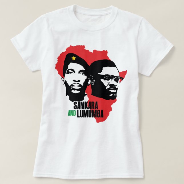 Camiseta Presente Para Homens Presidente Thomas De Burkina  (Frente do Design)
