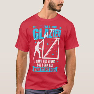 Camiseta Presente para Instalador de Vidro de Janela de Vid