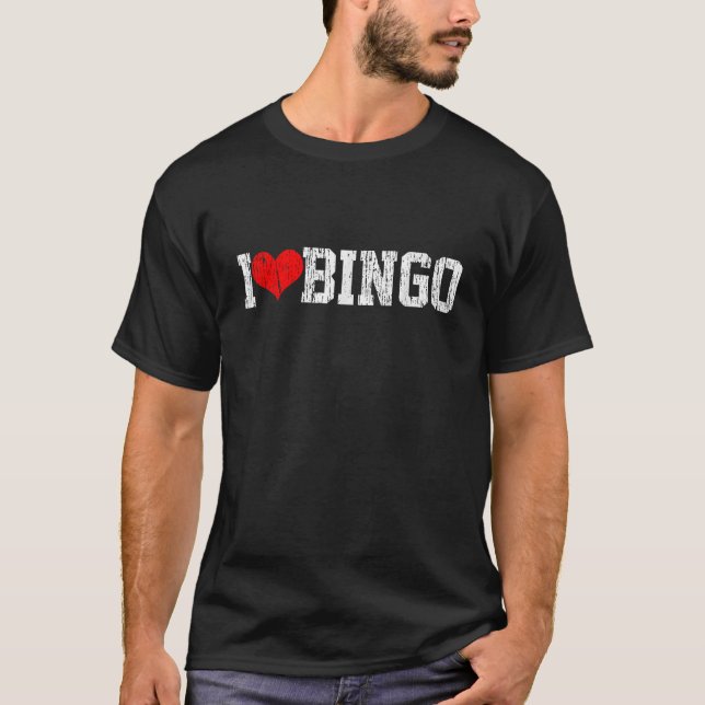 Camiseta Presente para Jogador de Bingo Bingo (Frente)