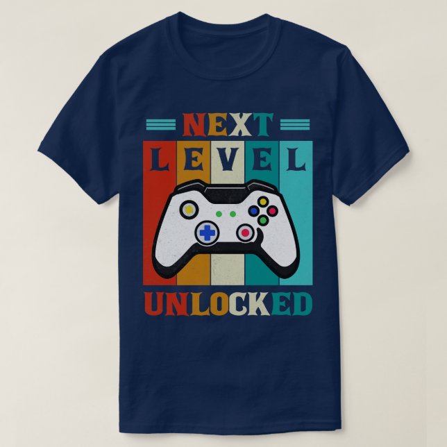 Camiseta Presente para jogos de vídeo engraçado desbloquead (Frente do Design)