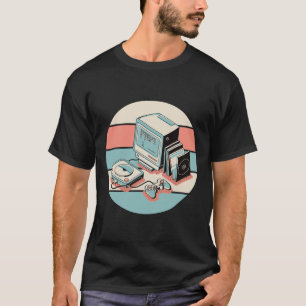 Camiseta Presente para jogos em cascata retrô Vintage Gamer