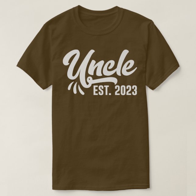 Camiseta Presente para lançamento de gravidez Tio Est 2023  (Frente do Design)
