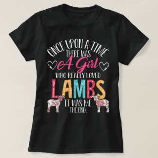 Camiseta Presente para meninas e mulheres que amam cordeiro