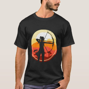Camiseta Presente para Mulher Menina Orgulhosa de Arco e Fl