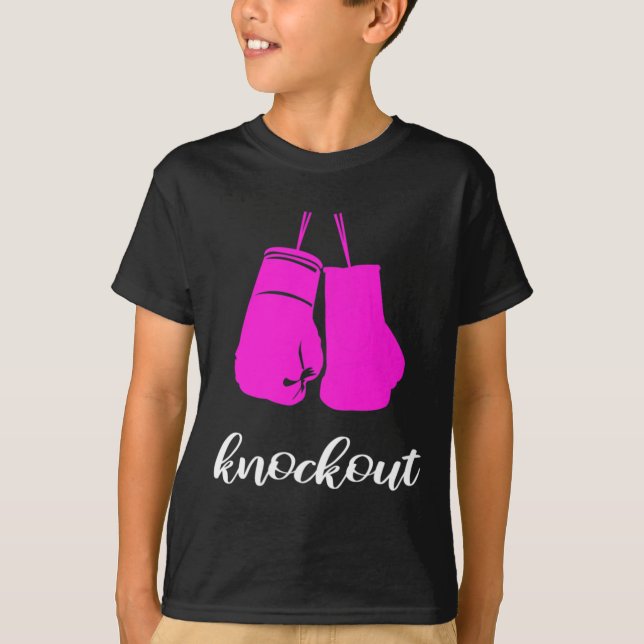 Camiseta Presente para mulheres fãs de Kickboxer Knockout (Frente)