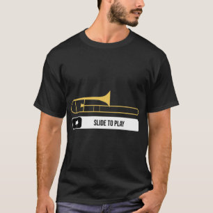 Camiseta Presente para Músico Tocador de Trombone Marching
