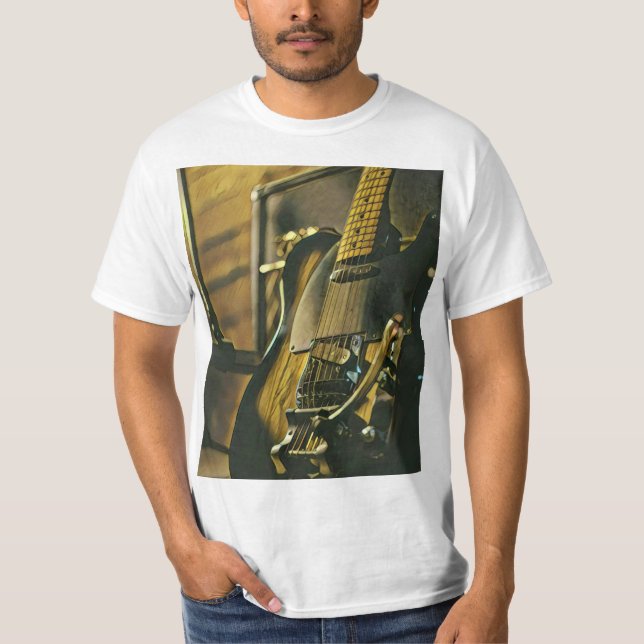 Camiseta Presente para namorado guitarrista (Frente)