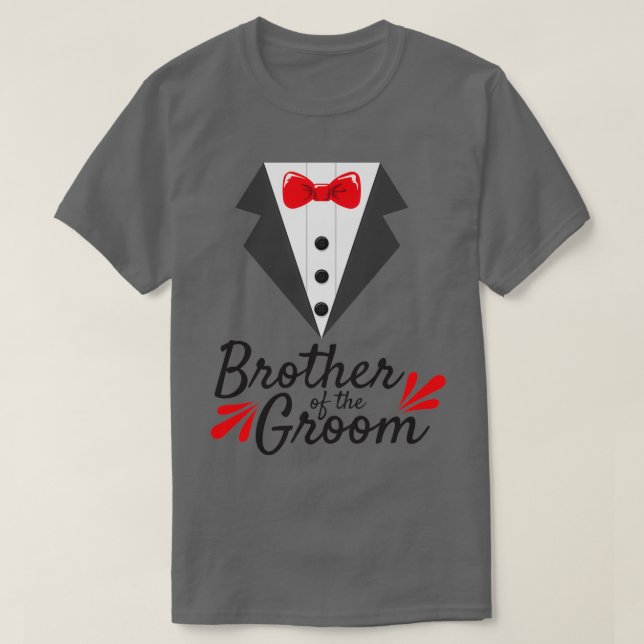 Camiseta Presente para o Irmão do Noivo no Casamento da Des (Frente do Design)