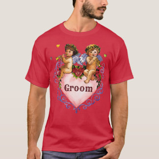 Camiseta Presente para o noivo da festa de casamento anjos 
