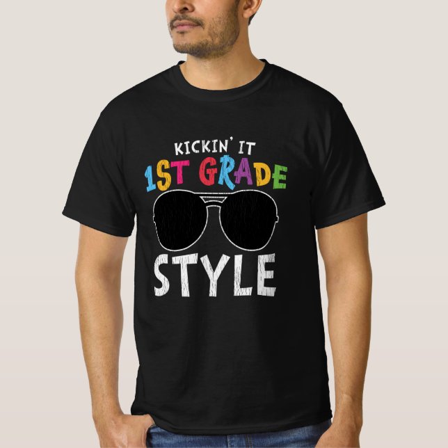 Camiseta Presente para o Primeiro Dia de Aula para Aluno do (Frente)