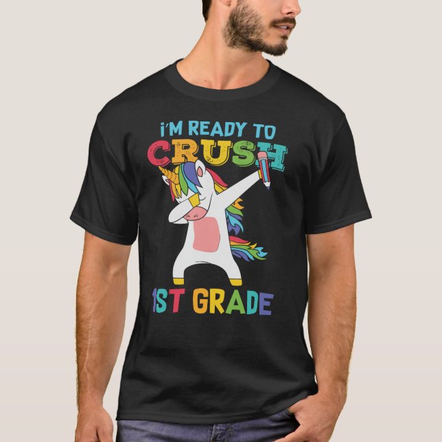 Camiseta Presente para o Primeiro Dia de Aula para Aluno do (Frente)