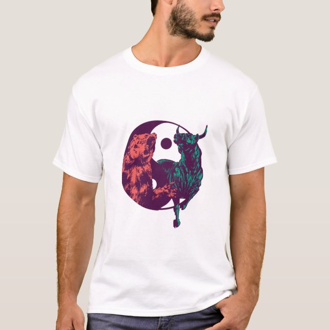 Camiseta Presente para os negociantes de touro e urso (Frente)