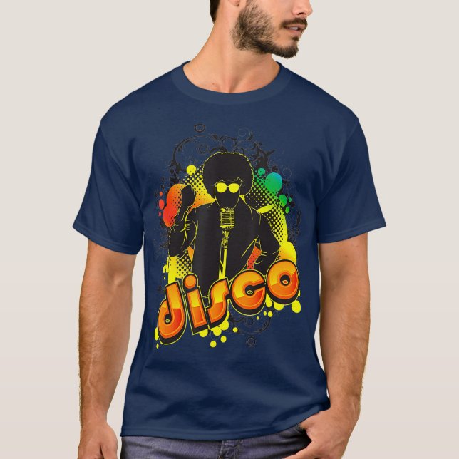Camiseta Presente para os ventiladores de música retrô fasc (Frente)