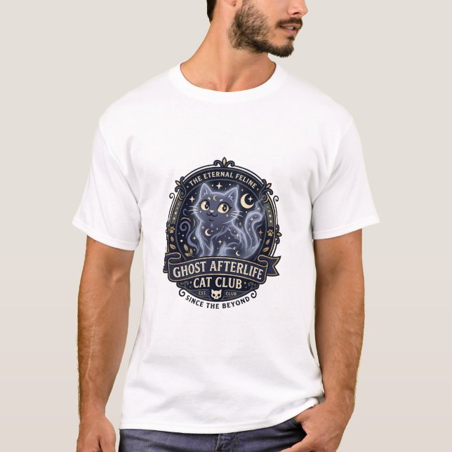 Camiseta Presente para Pai de Gato da Vida Após Morte - Gat (Frente)
