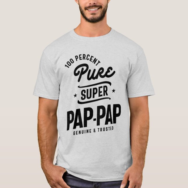 Camiseta Presente para PapPap Pure Super Pap-Pap (Frente)