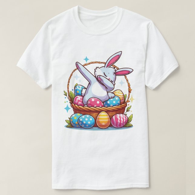 Camiseta Presente para Páscoa de coelhinho de Design bonito (Frente do Design)