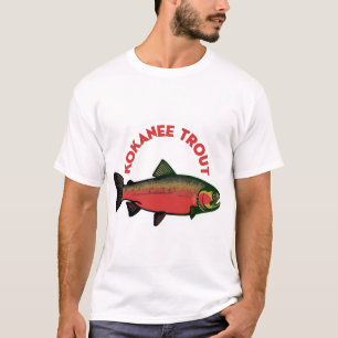 Camiseta Presente para Pescador de Truta Kokanee