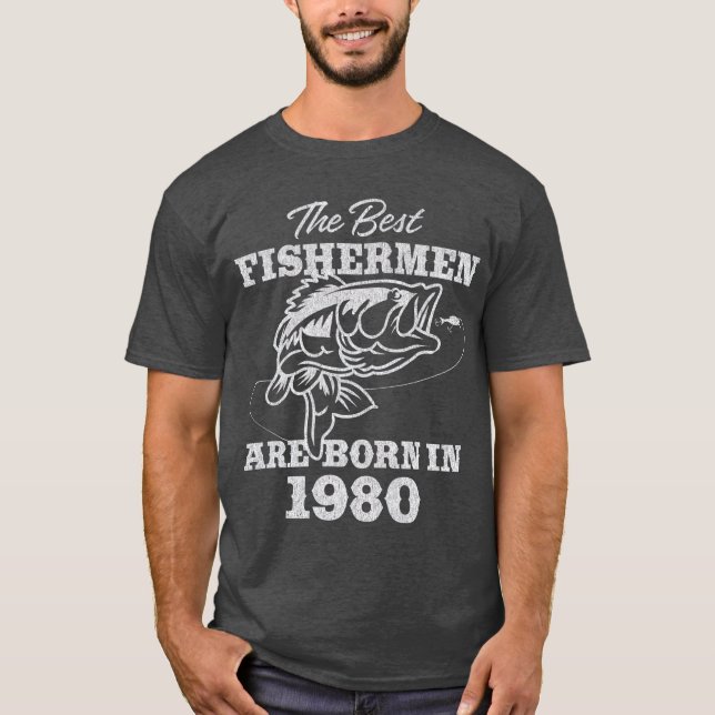 Camiseta Presente para pescadores de 41 anos de idade 1980  (Frente)