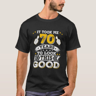 Camiseta Presente Para Presente De 70 Anos De Aniversário D