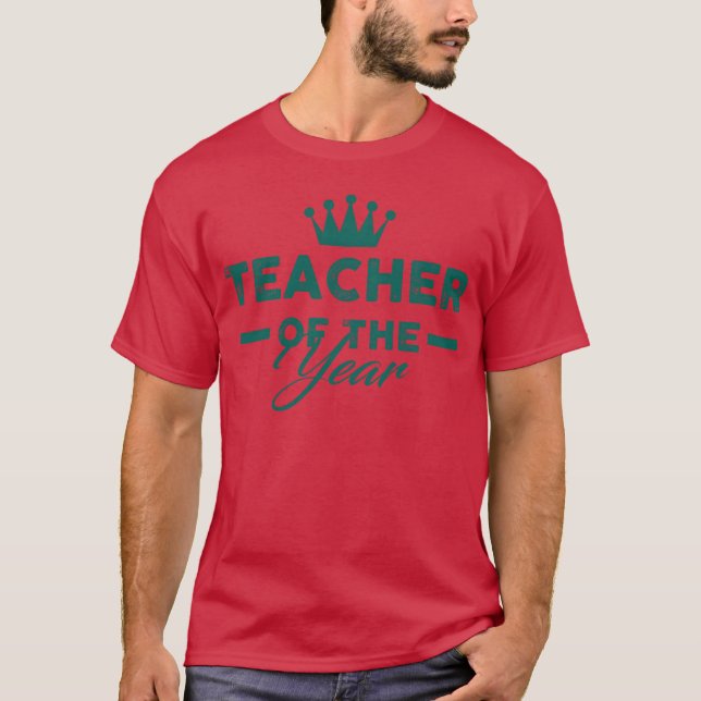 Camiseta Presente para ProfessorProfessor Do Ano de verão v (Frente)