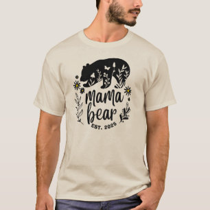 Camiseta Presente Para Tipografia Branca, Preta Floral E Pr