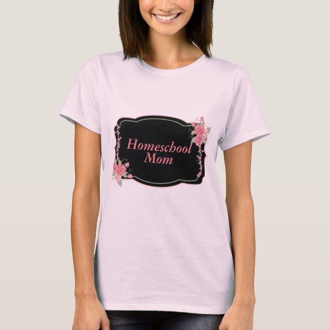 Camiseta Presente para uma mãe de uma escola doméstica (Frente)