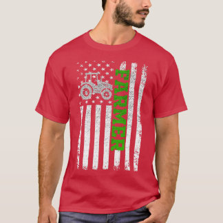 Camiseta Presente Patriótico de Bandeira Americana do Agric