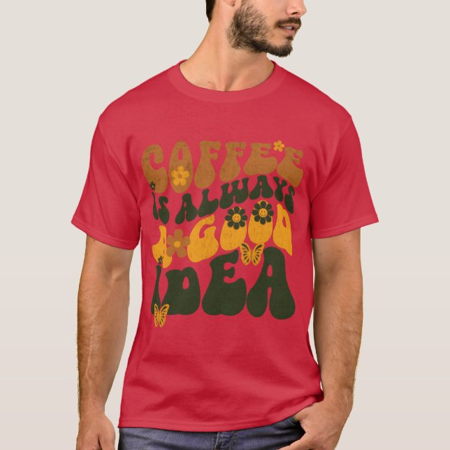 Camiseta Presente Perfeito Design de Café Java Joy (Frente)