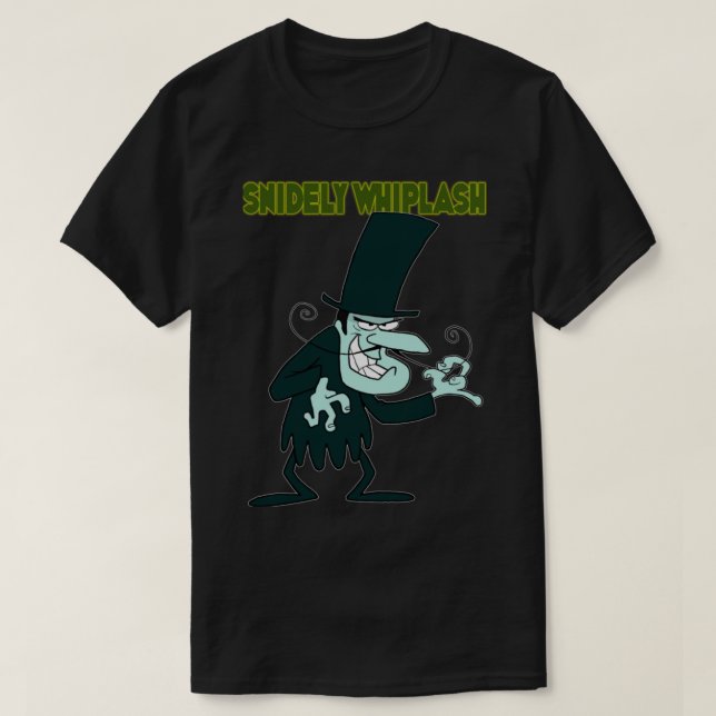 Camiseta Presente perfeito para Whiplash Snidely (Frente do Design)