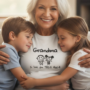 Camiseta Presente Personalizado Amor Você Vovó Arte das Cri