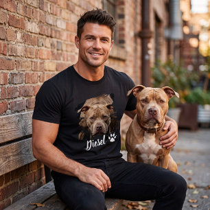 Camiseta Presente Personalizado com Foto do Nome do Cachorr