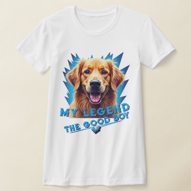 Camiseta Presente Personalizado da Mascote do Retriever Dou (Postura )