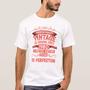 Camiseta Presente personalizado de 45 anos de idade vintage