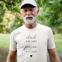 Presente personalizado de ano EST do Pai e Papa mi
